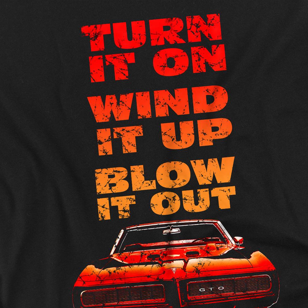 Black-Red - Side - Pontiac Unisex Adult Blow It Out Gto T-Shirt