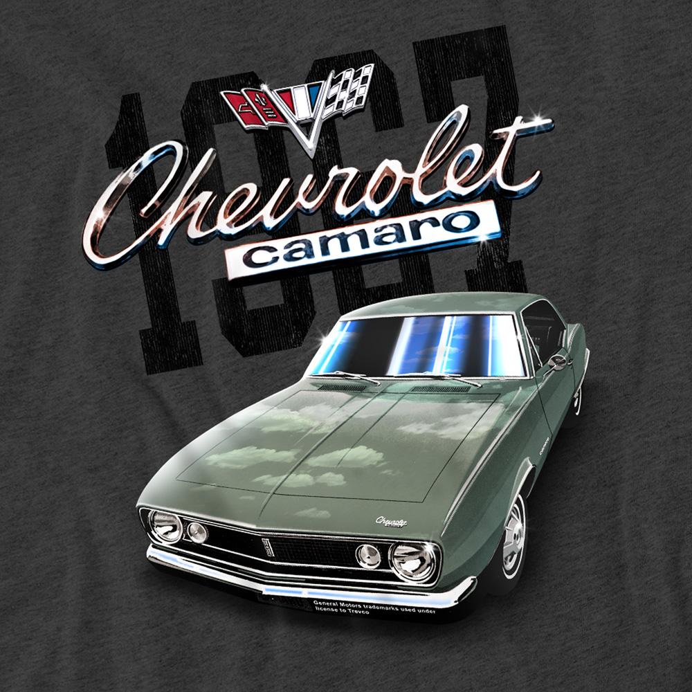 Charcoal - Lifestyle - Chevrolet Unisex Adult Classic Camaro Heather T-Shirt