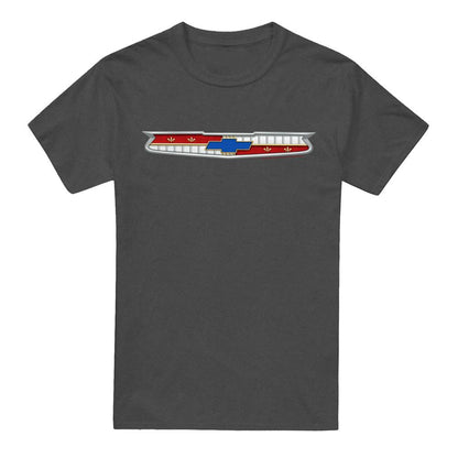 Charcoal - Front - Chevrolet Unisex Adult 56 Bel Air Emblem Heather T-Shirt