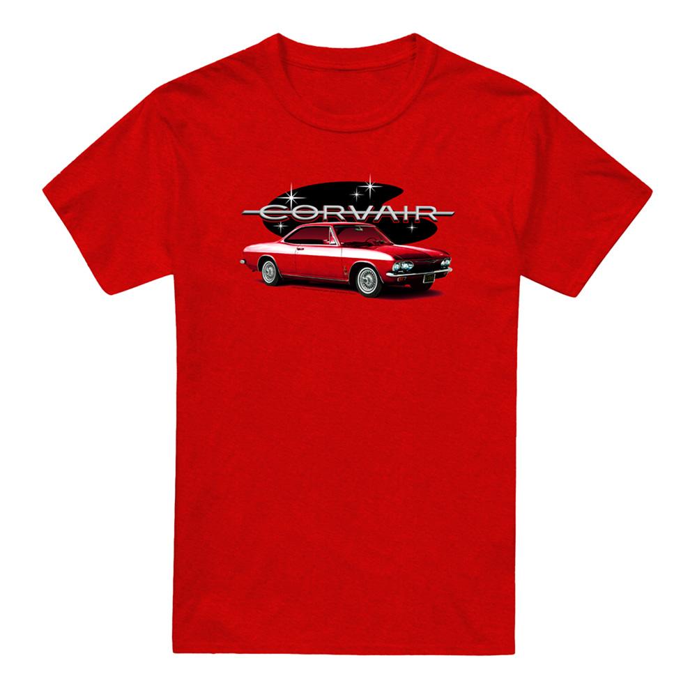 Heather Red - Front - Chevrolet Unisex Adult 65 Corvair Mona Spyda Coupe Heather T-Shirt