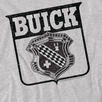 Athletic Heather - Side - Buick Unisex Adult 1946 Emblem Logo T-Shirt