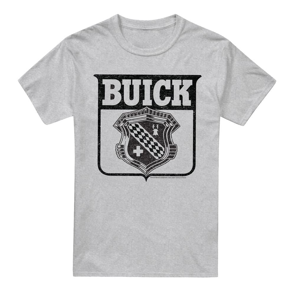 Athletic Heather - Front - Buick Unisex Adult 1946 Emblem Logo T-Shirt