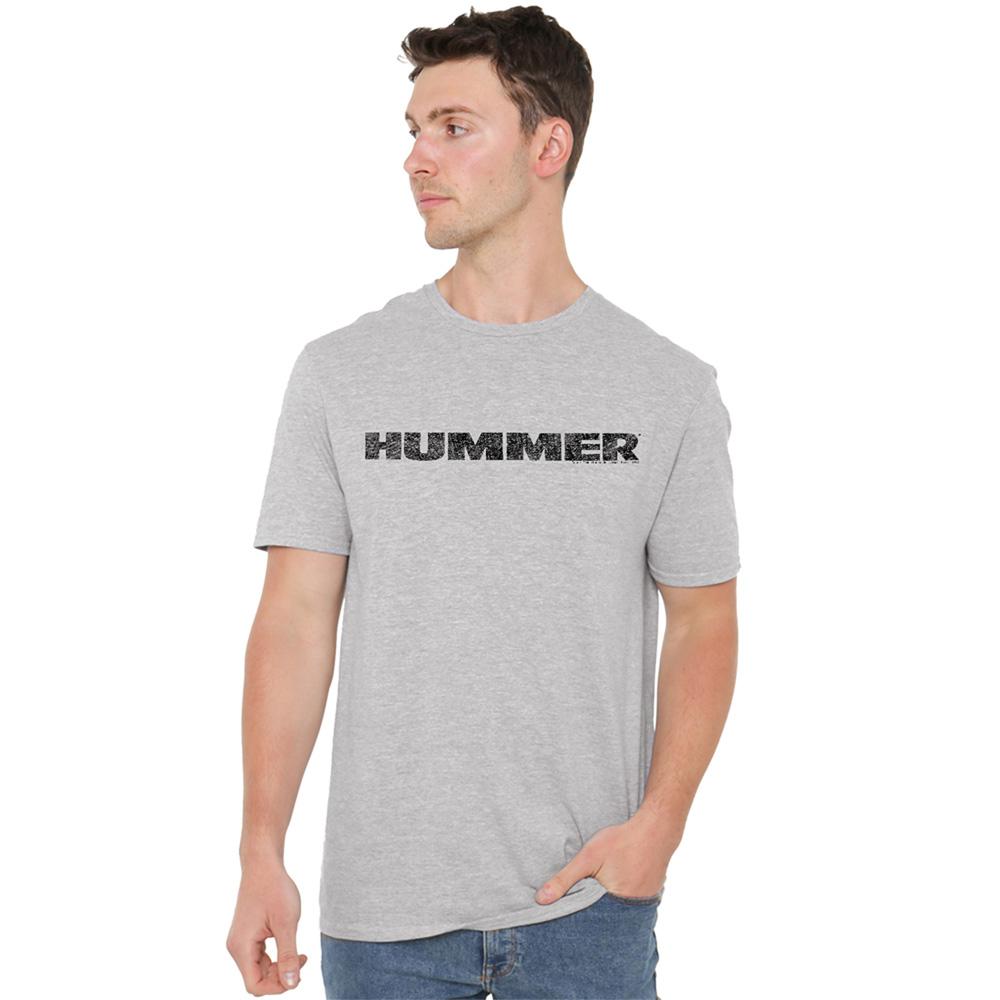 Athletic Heather - Lifestyle - Hummer Unisex Adult Distressed Logo T-Shirt