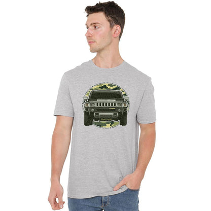 Athletic Heather - Back - Hummer Unisex Adult Lead Or Follow Heather T-Shirt