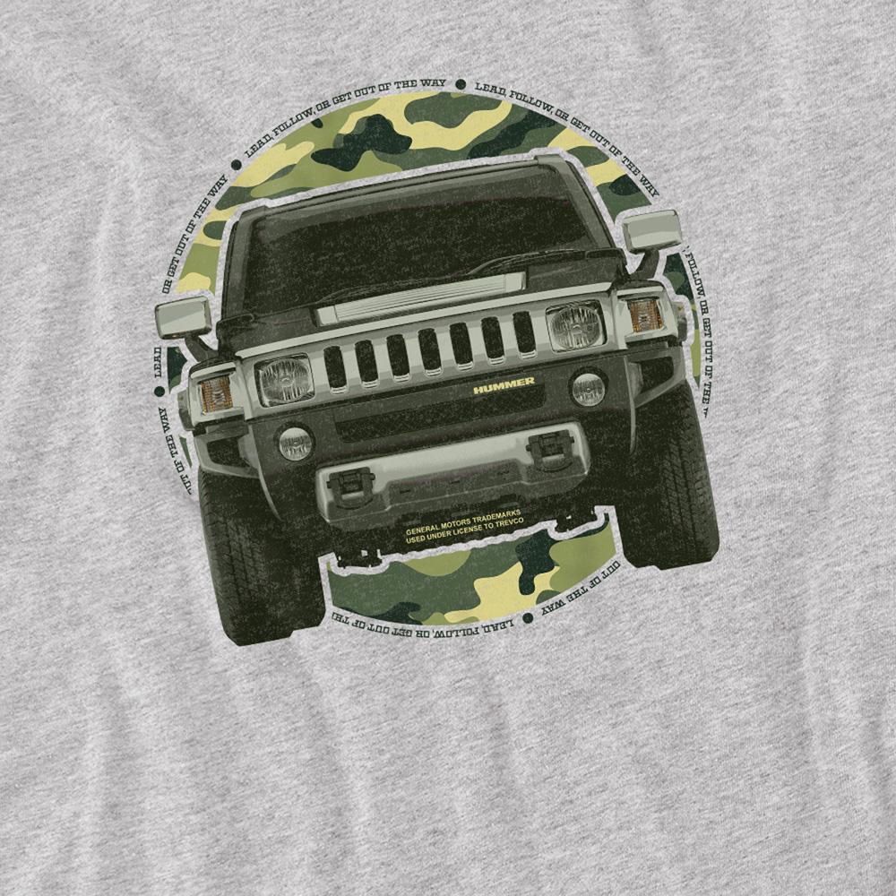 Athletic Heather - Side - Hummer Unisex Adult Lead Or Follow Heather T-Shirt