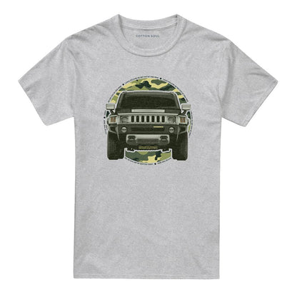 Athletic Heather - Front - Hummer Unisex Adult Lead Or Follow Heather T-Shirt
