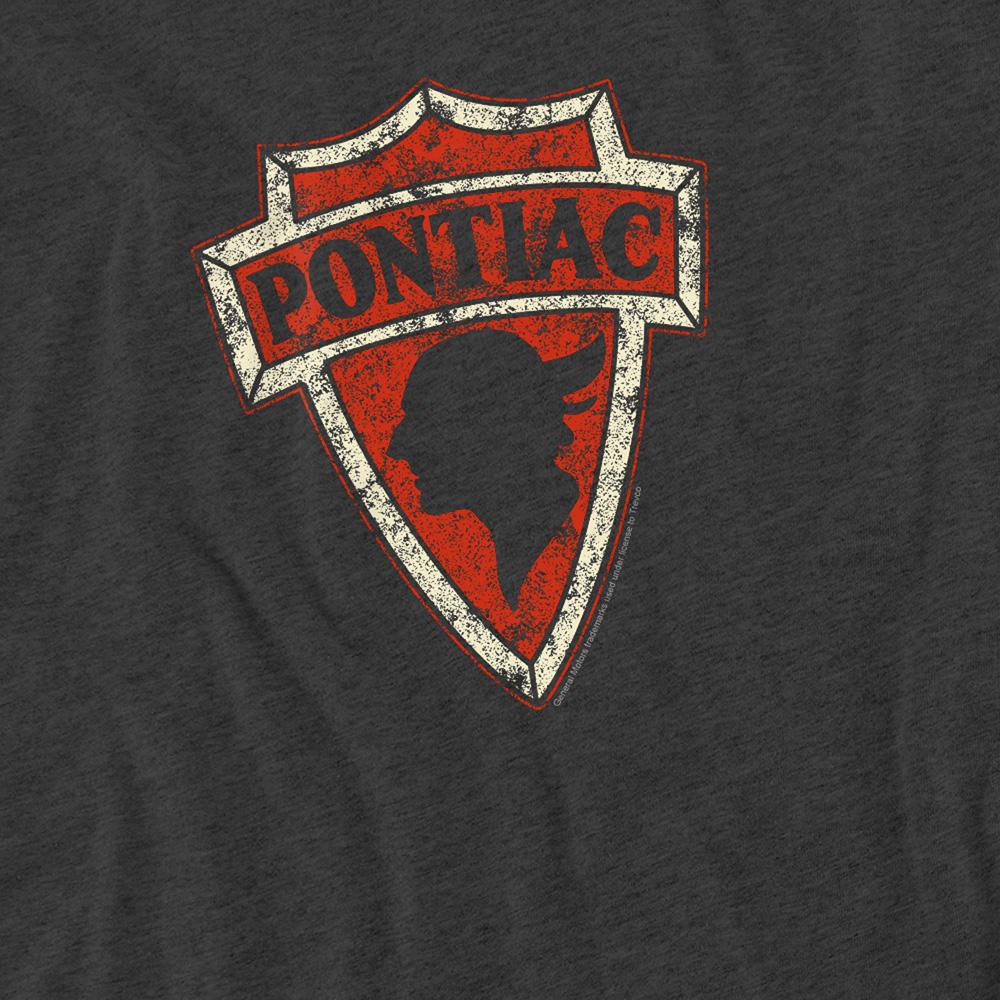 Charcoal - Side - Pontiac Unisex Adult Arrowhead T-Shirt