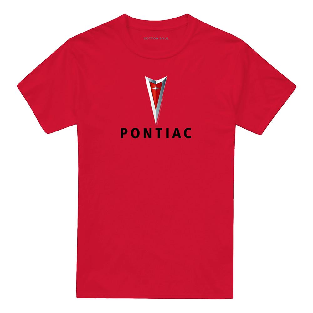 Red - Front - Pontiac Unisex Adult Arrowhead T-Shirt