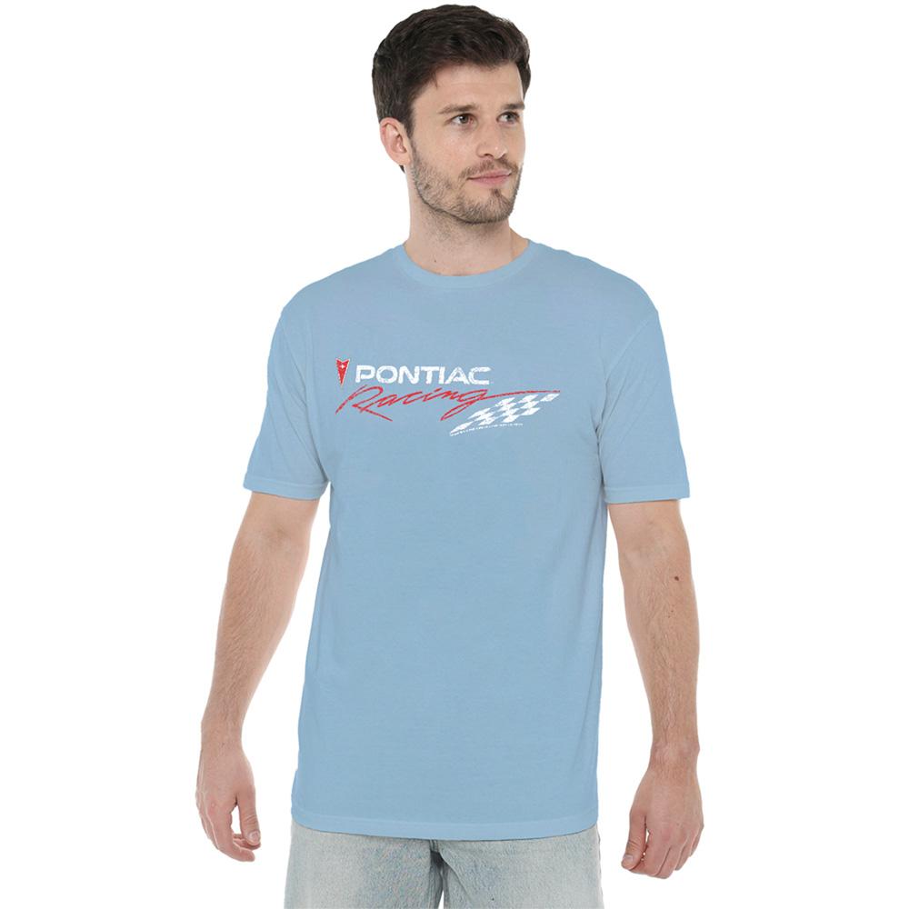 Light Blue - Lifestyle - Pontiac Unisex Adult Rough-Hewn Racing T-Shirt
