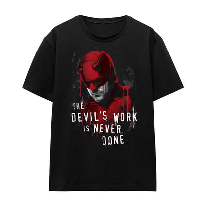 Black - Lifestyle - Daredevil Womens-Ladies Born Again The Devil´s Work Is Never Done T-Shirt