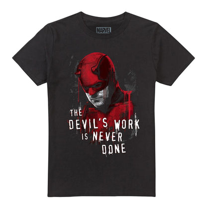 Black - Lifestyle - Daredevil Unisex Adult Born Again The Devil´s Work Is Never Done T-Shirt