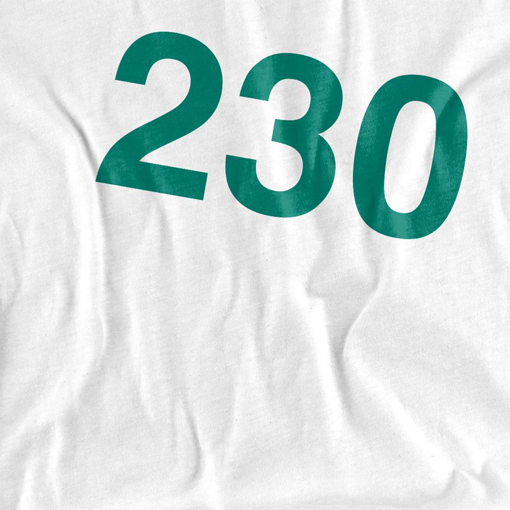 White-Green - Back - Squid Game Unisex Adult Season Two 230 3-4 Sleeve Baseball T-Shirt