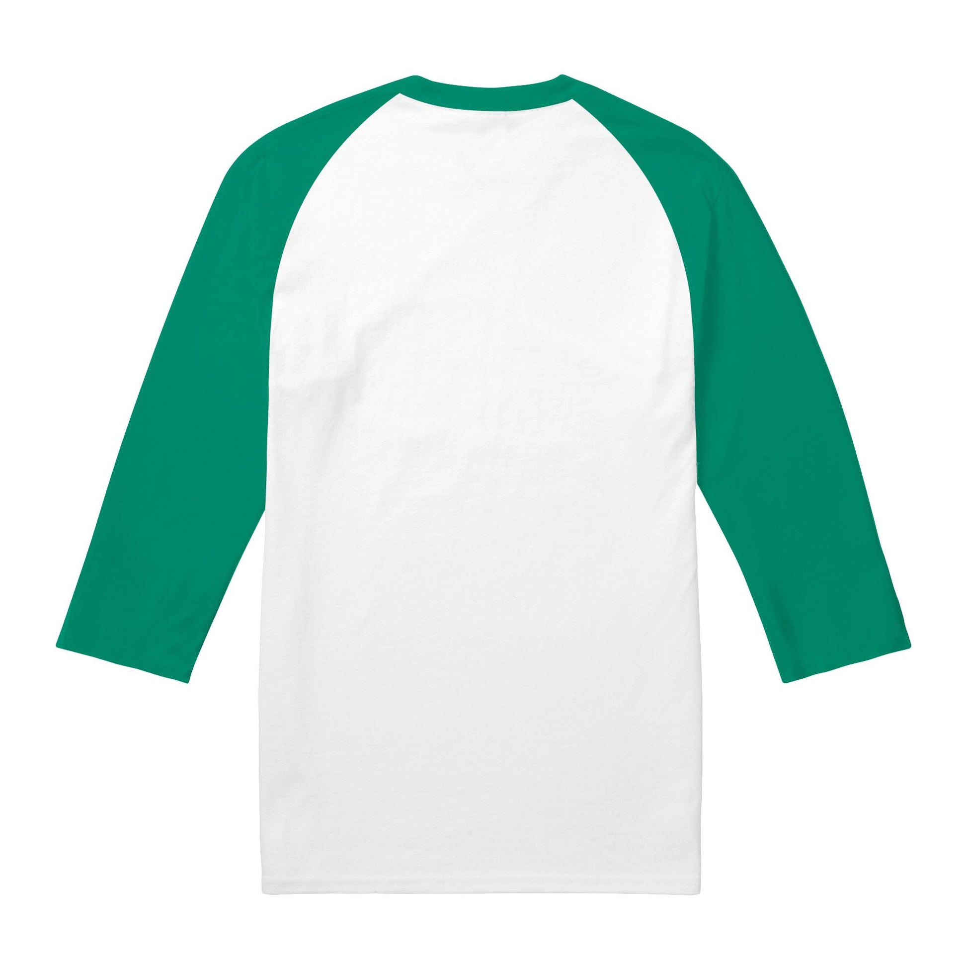 White-Green - Side - Squid Game Unisex Adult Season Two 230 3-4 Sleeve Baseball T-Shirt