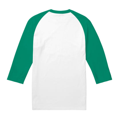 White-Green - Side - Squid Game Unisex Adult Season Two 230 3-4 Sleeve Baseball T-Shirt