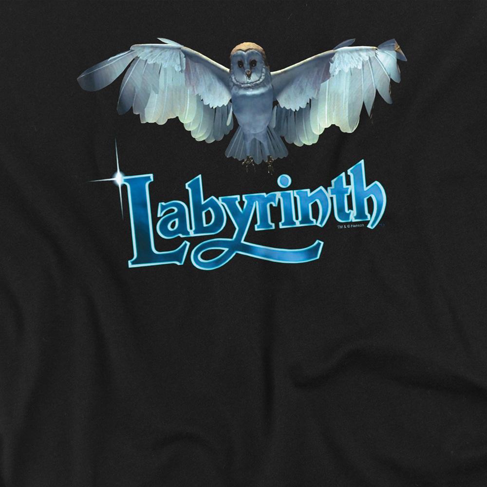 Black - Side - Labyrinth Unisex Adult Title Sequence T-Shirt