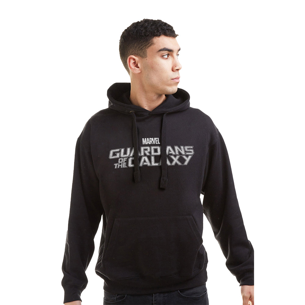 Black - Side - Guardians Of The Galaxy Mens Logo Hoodie