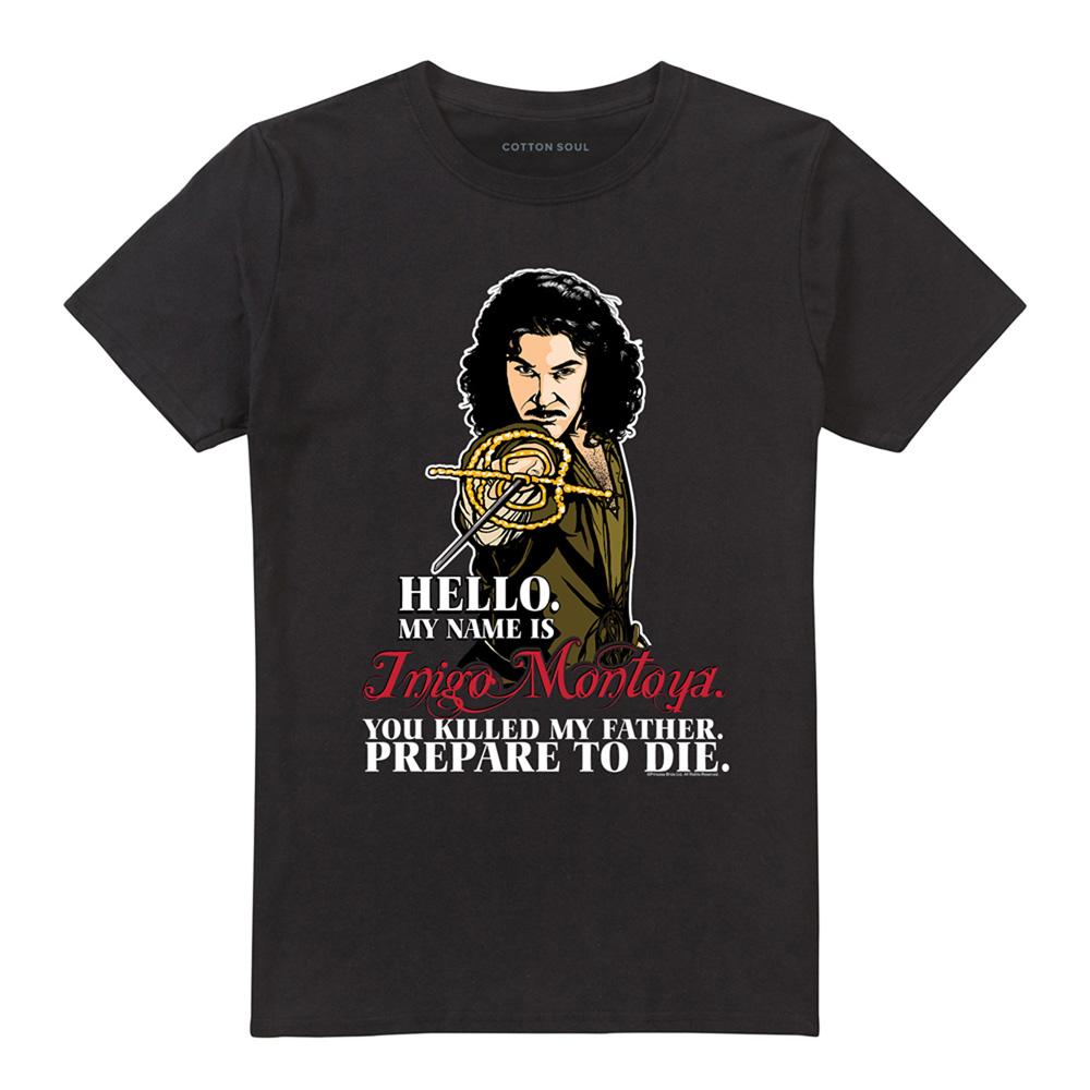 Black - Front - The Princess Bride Unisex Adult Hello T-Shirt