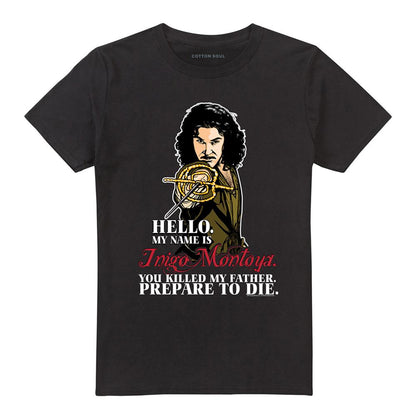 Black - Front - The Princess Bride Unisex Adult Hello T-Shirt