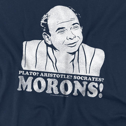 Navy - Side - The Princess Bride Unisex Adult Morons T-Shirt