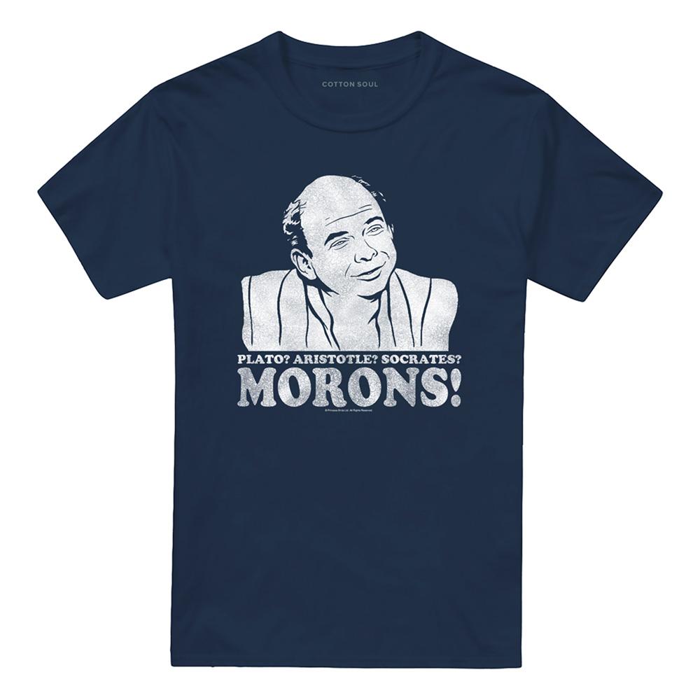 Navy - Front - The Princess Bride Unisex Adult Morons T-Shirt