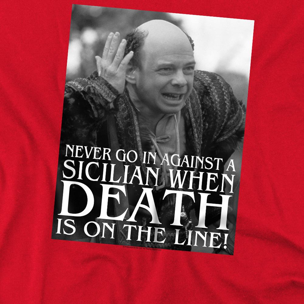 Red - Side - The Princess Bride Unisex Adult Sicilian T-Shirt