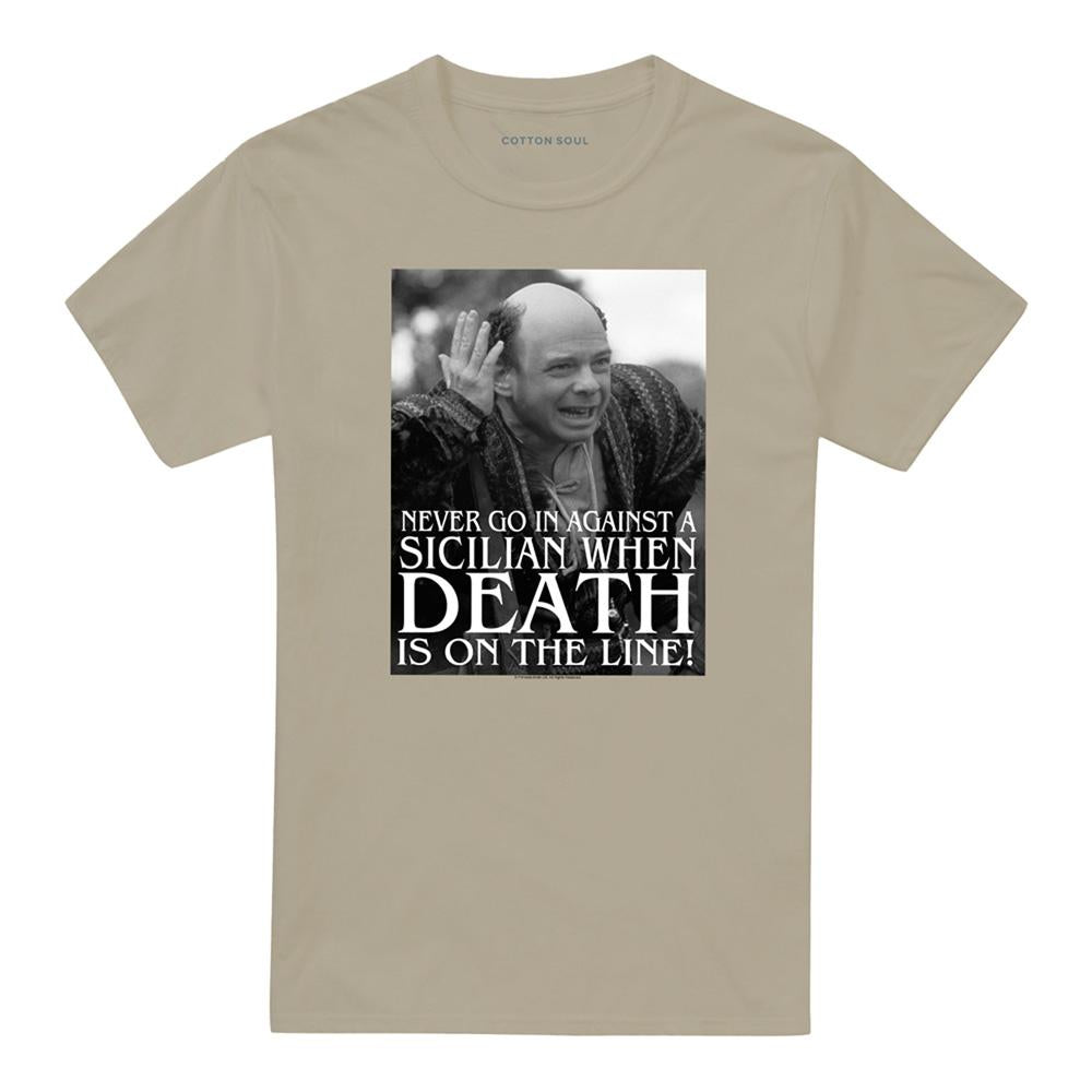 Sand - Front - The Princess Bride Unisex Adult Sicilian T-Shirt