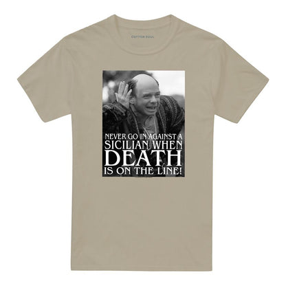 Sand - Front - The Princess Bride Unisex Adult Sicilian T-Shirt