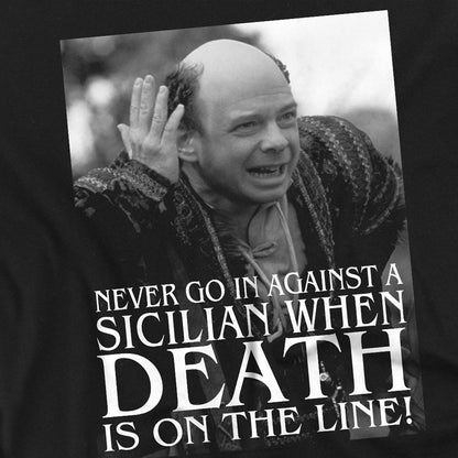 Black - Side - The Princess Bride Unisex Adult Sicilian T-Shirt