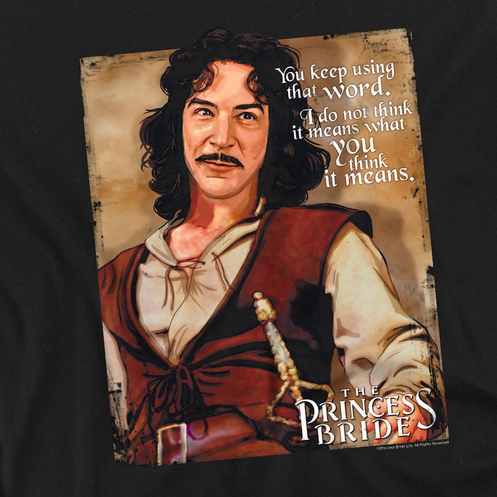 Black - Side - The Princess Bride Unisex Adult Word T-Shirt
