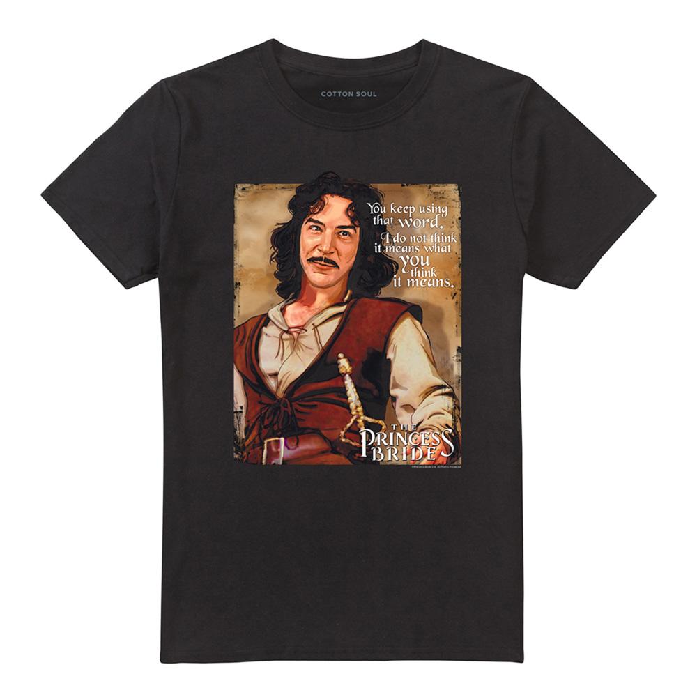 Black - Front - The Princess Bride Unisex Adult Word T-Shirt