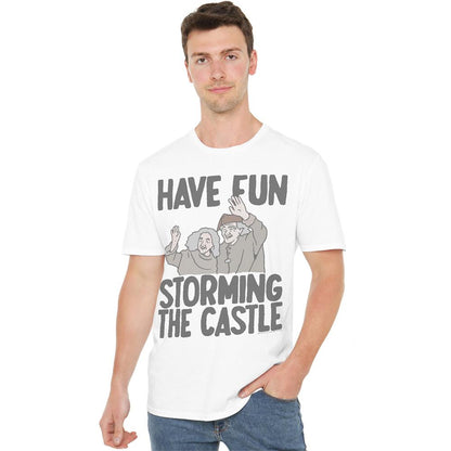 White - Back - The Princess Bride Unisex Adult Have Fun Storming The Castle T-Shirt