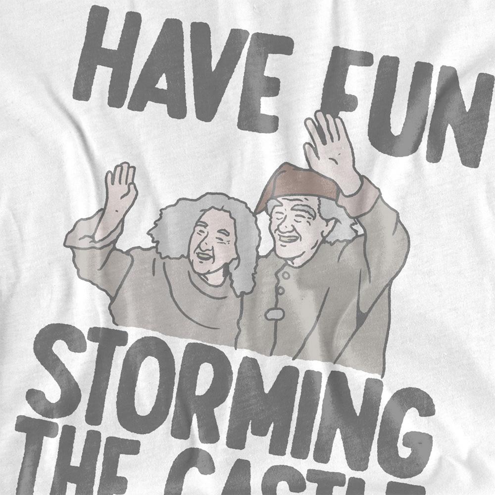 White - Side - The Princess Bride Unisex Adult Have Fun Storming The Castle T-Shirt