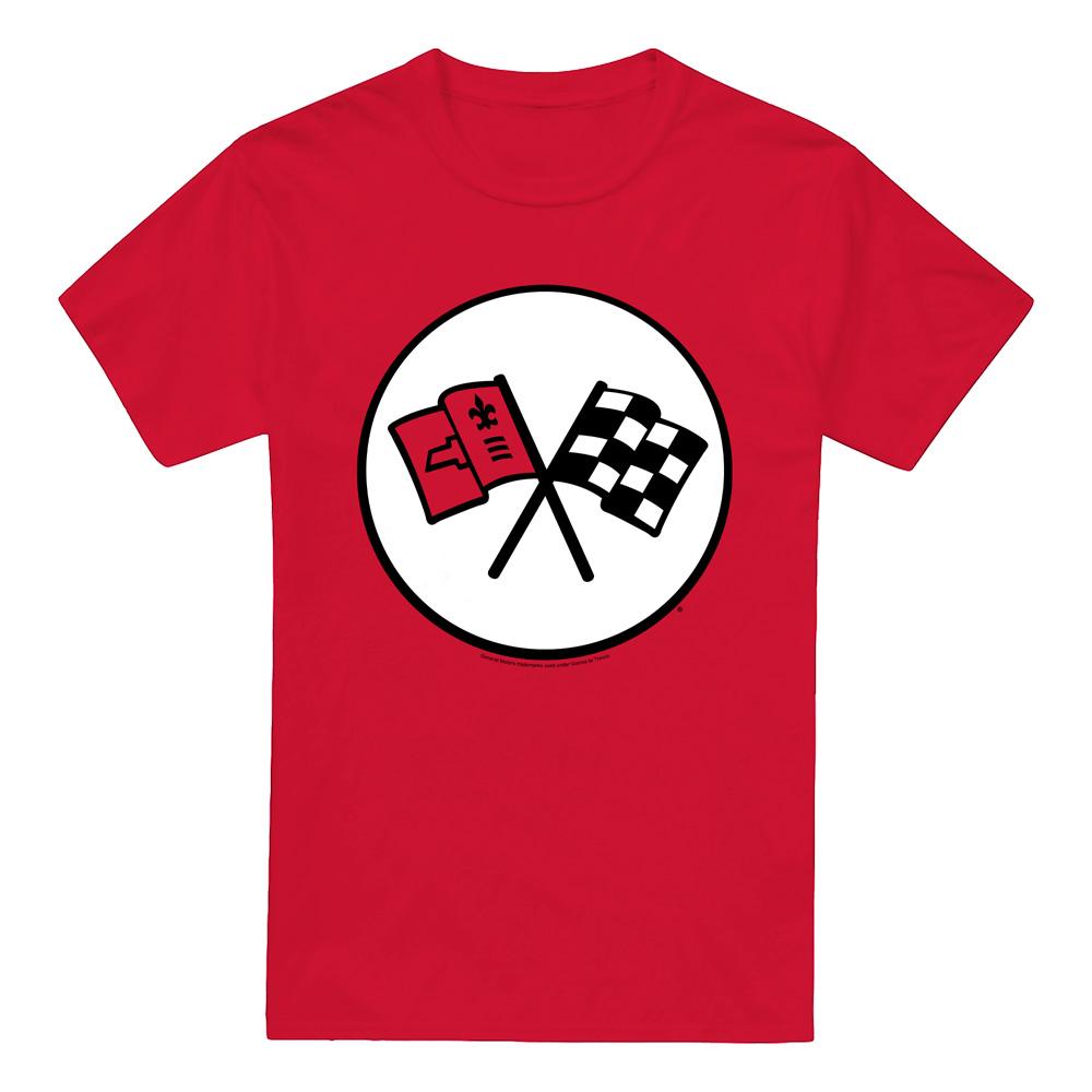 Red - Front - Chevrolet Unisex Adult 2Nd Gen Vette Logo T-Shirt