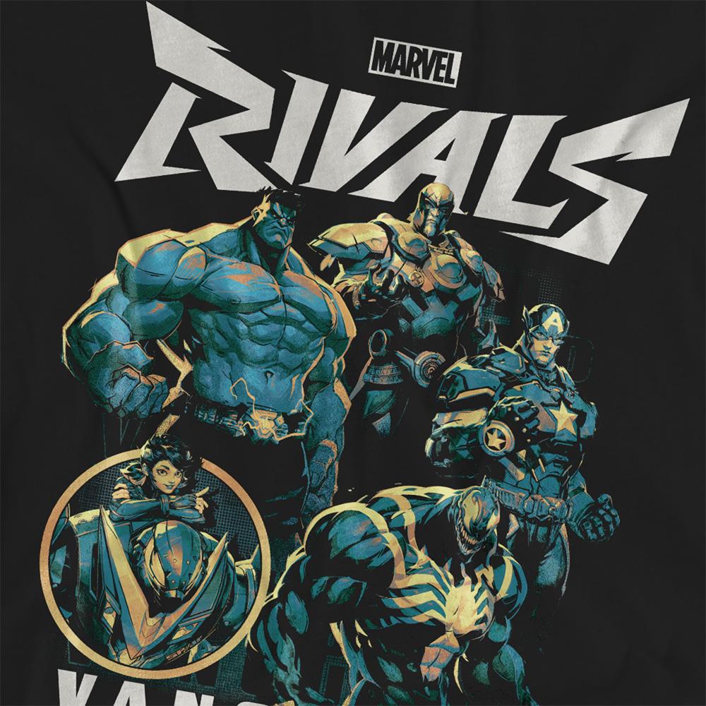 Black - Back - Marvel Rivals Womens-Ladies Vanguard T-Shirt