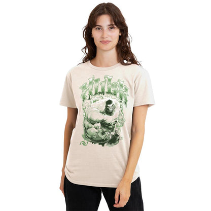 Natural - Front - Marvel Rivals Womens-Ladies Vanguard Hulk Monster T-Shirt