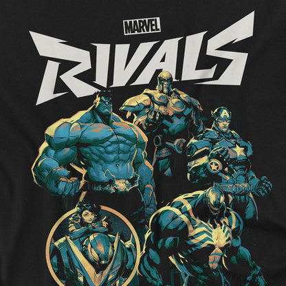 Black - Back - Marvel Rivals Unisex Adult Vanguard Long-Sleeved T-Shirt