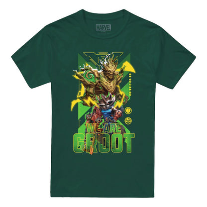 Bottle Green - Lifestyle - Marvel Rivals Unisex Adult Guardians We Are Groot T-Shirt