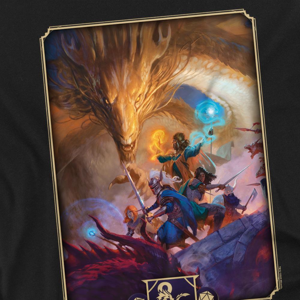 Black - Side - Dungeons & Dragons Unisex Adult 2024 Players Handbook Cover T-Shirt