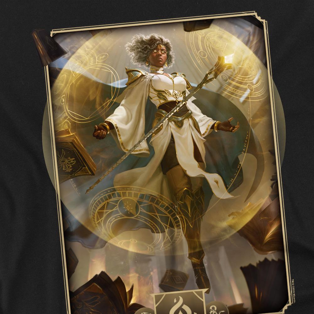 Black - Back - Dungeons & Dragons Mens 2024 Wizard Key Art Long-Sleeved T-Shirt