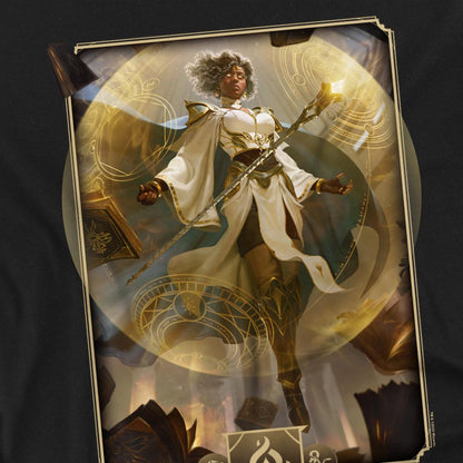 Black - Back - Dungeons & Dragons Mens 2024 Wizard Key Art Long-Sleeved T-Shirt