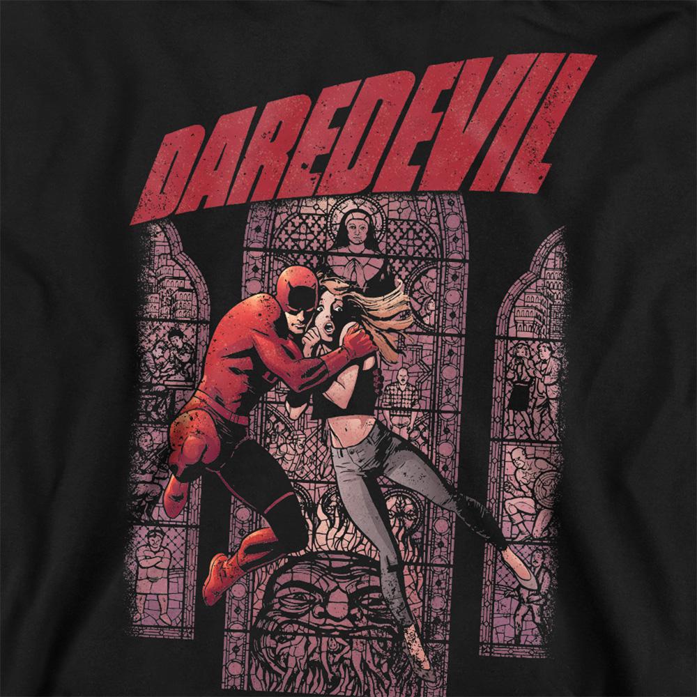 Black - Back - Daredevil Unisex Adult Born Again Punisher Graffiti Sweatshirt