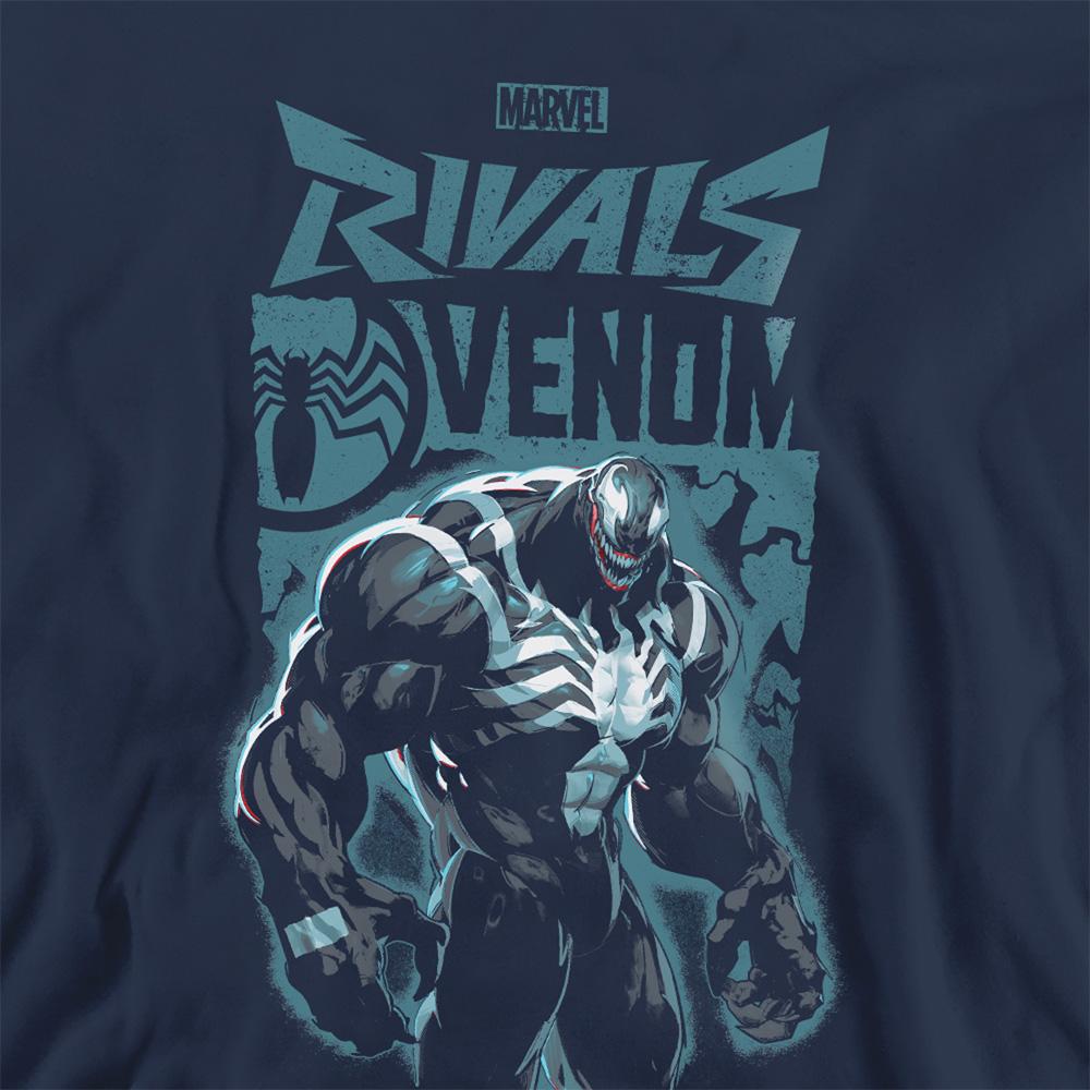 Navy - Back - Marvel Rivals Unisex Adult Vanguard Symbiote Venom Sweatshirt