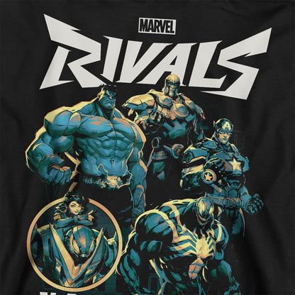 Black - Back - Marvel Rivals Unisex Adult Vanguard Sweatshirt