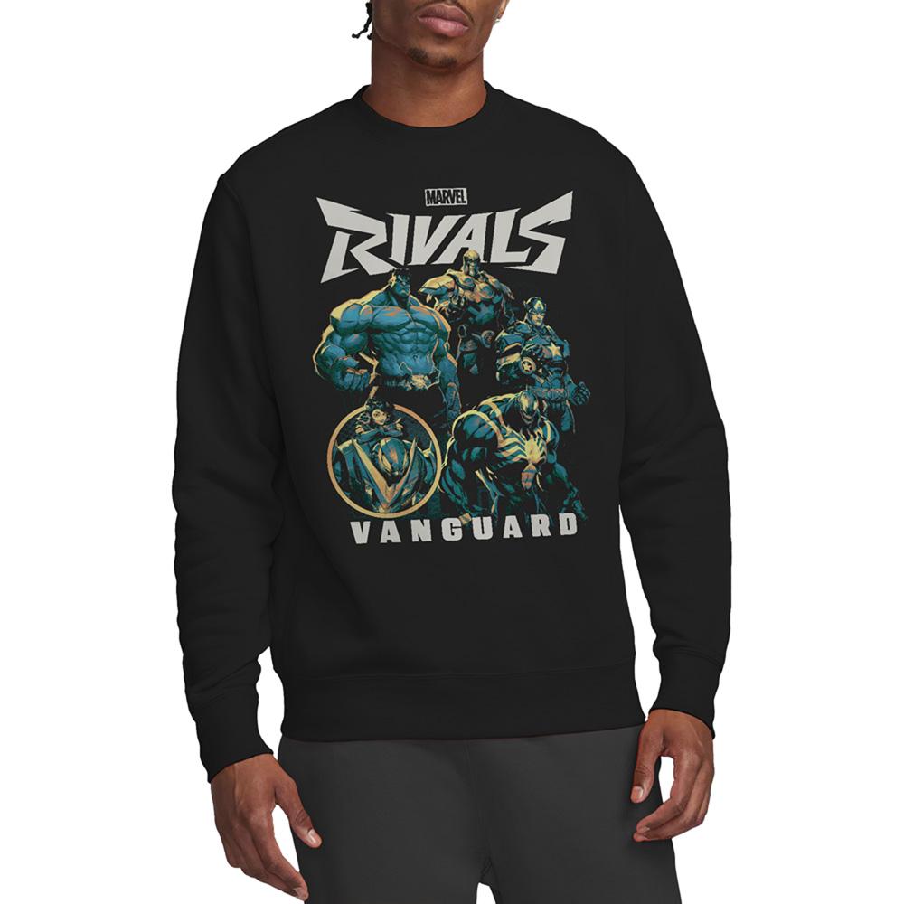 Black - Front - Marvel Rivals Unisex Adult Vanguard Sweatshirt