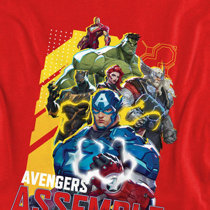 Red - Back - Marvel Rivals Unisex Adult Assemble Group Sweatshirt