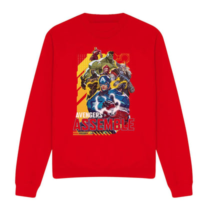 Red - Lifestyle - Marvel Rivals Unisex Adult Assemble Group Sweatshirt