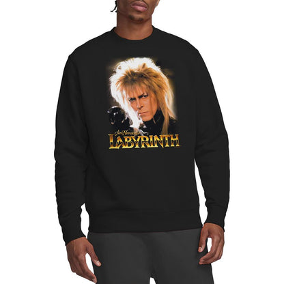 Black - Back - Labyrinth Unisex Adult Jareth The Goblin King Sweatshirt