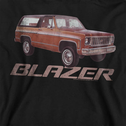Black - Side - Chevrolet Unisex Adult Blazer Retro Sweatshirt