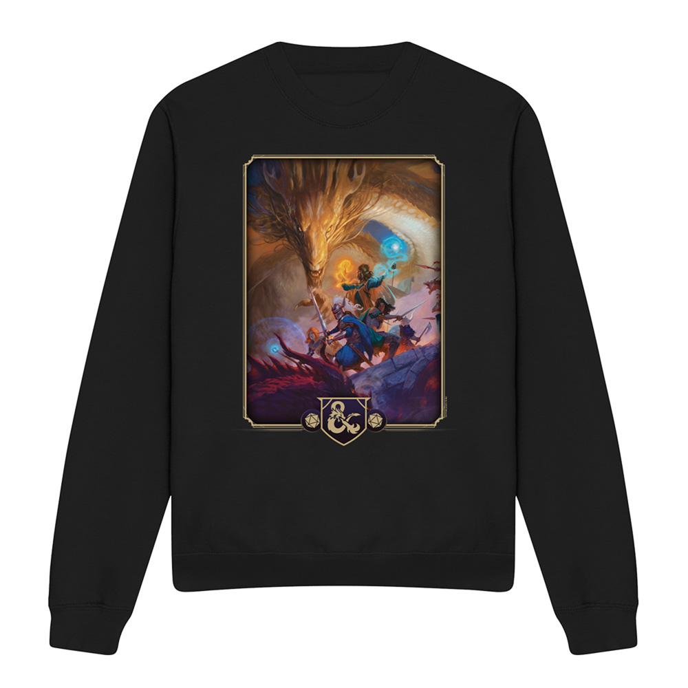 Black - Lifestyle - Dungeons & Dragons Unisex Adult 2024 Players Handbook Cover Sweatshirt