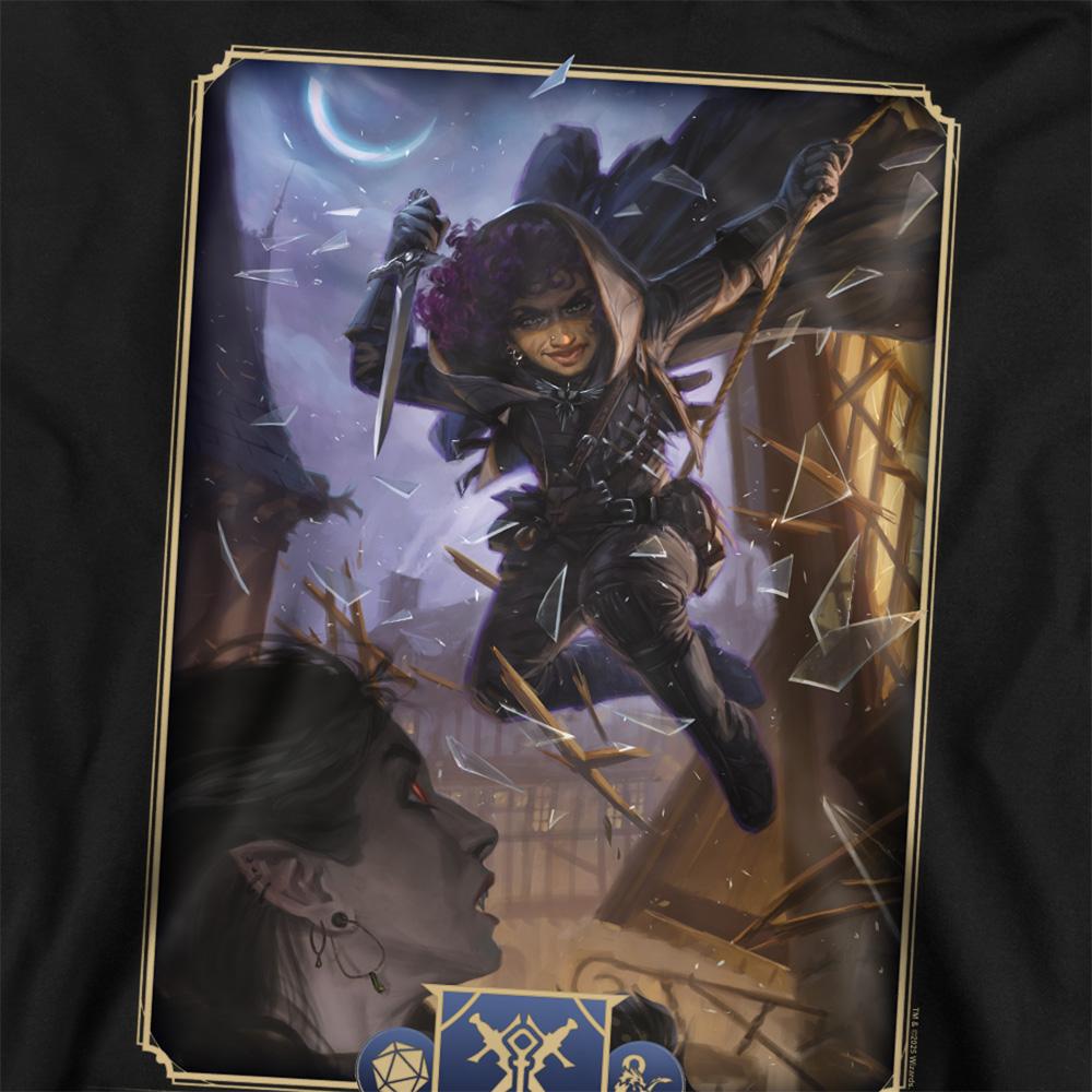 Black - Back - Dungeons & Dragons Unisex Adult 2024 Rogue Key Art Sweatshirt